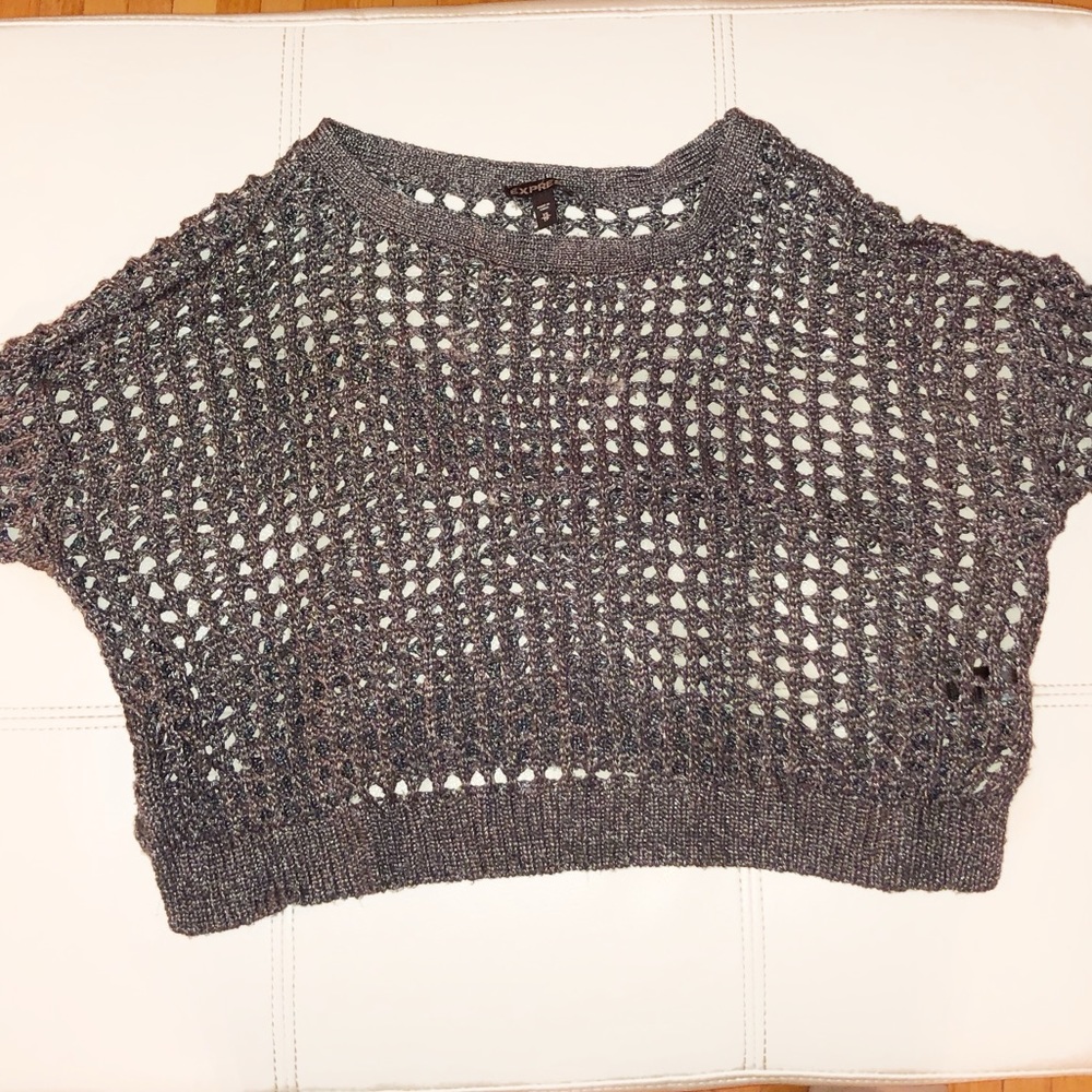 Express Quarter Sleeve Holey Top